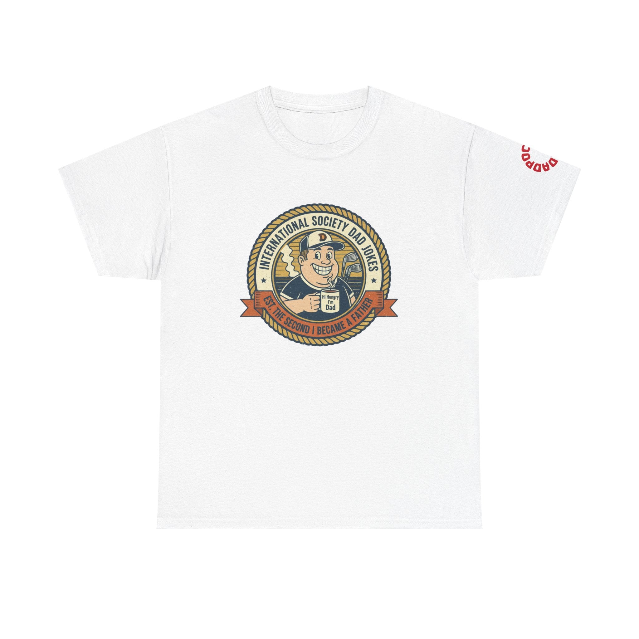 International Society Dad Jokes T-Shirt | Vintage Dad Badge Tee | Funny Father's Day Gift