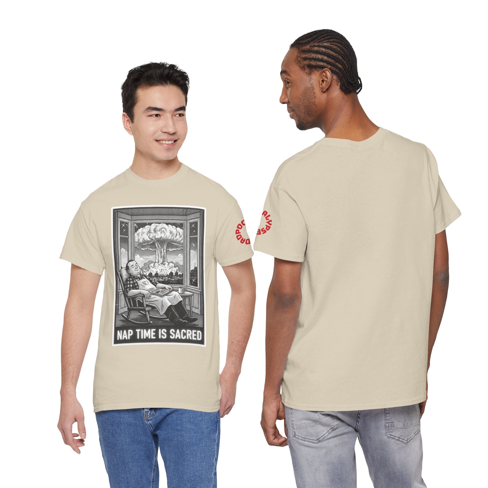 Nap Time Is Sacred T-Shirt | retro Dad Apocalypse Humor Tee | Dadpocalypse Gear