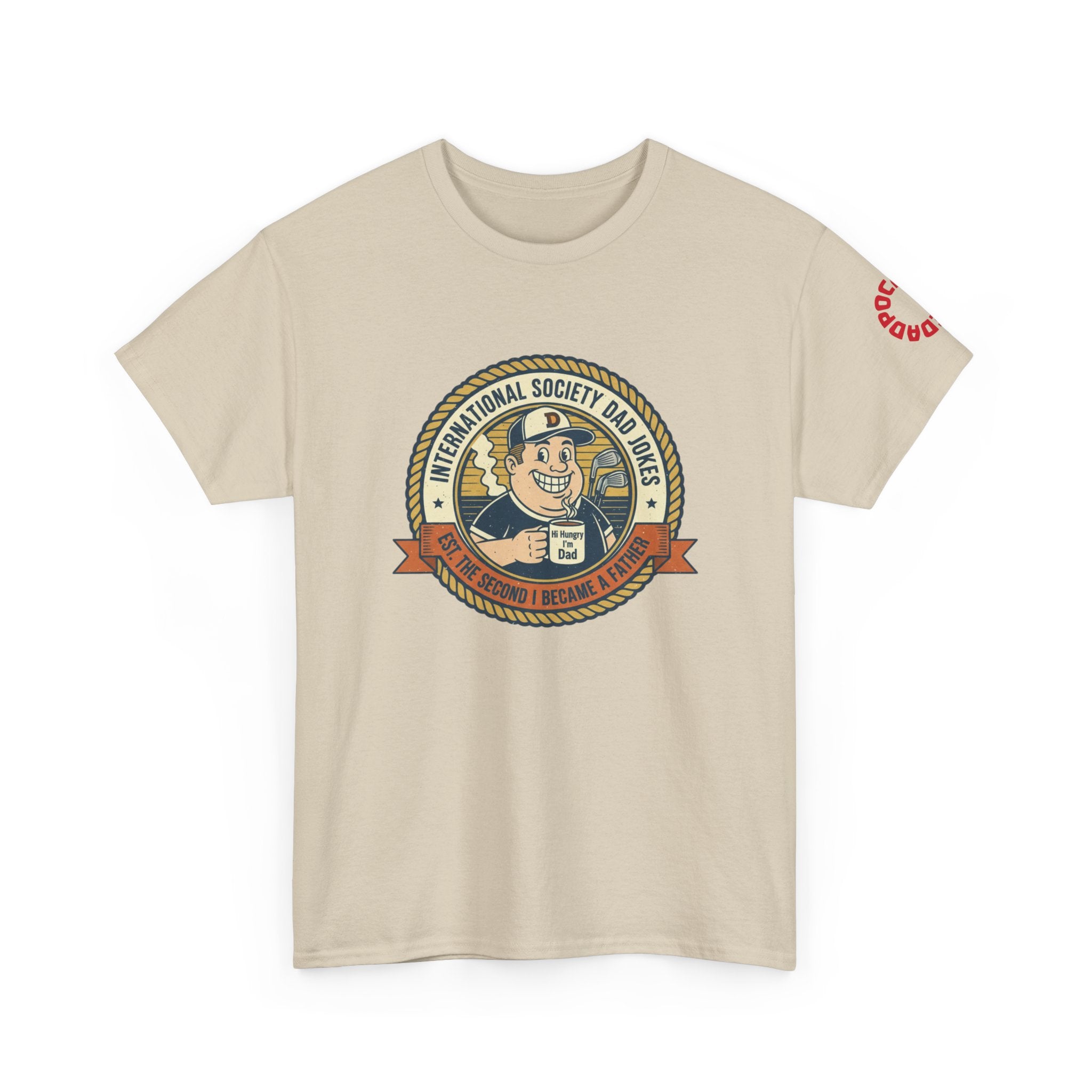 International Society Dad Jokes T-Shirt | Vintage Dad Badge Tee | Funny Father's Day Gift
