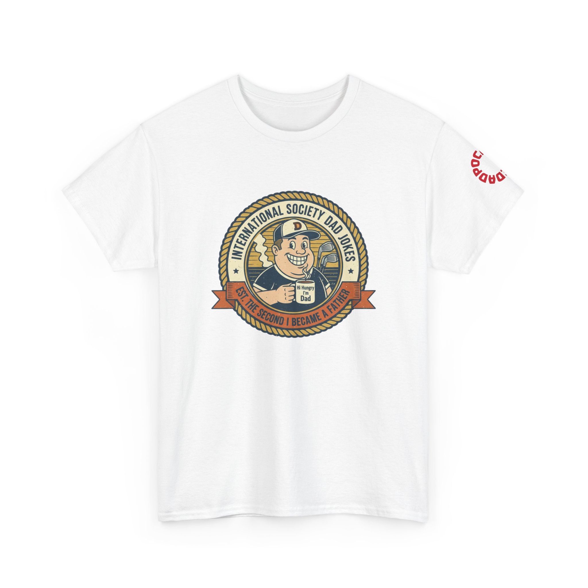 International Society Dad Jokes T-Shirt | Vintage Dad Badge Tee | Funny Father's Day Gift