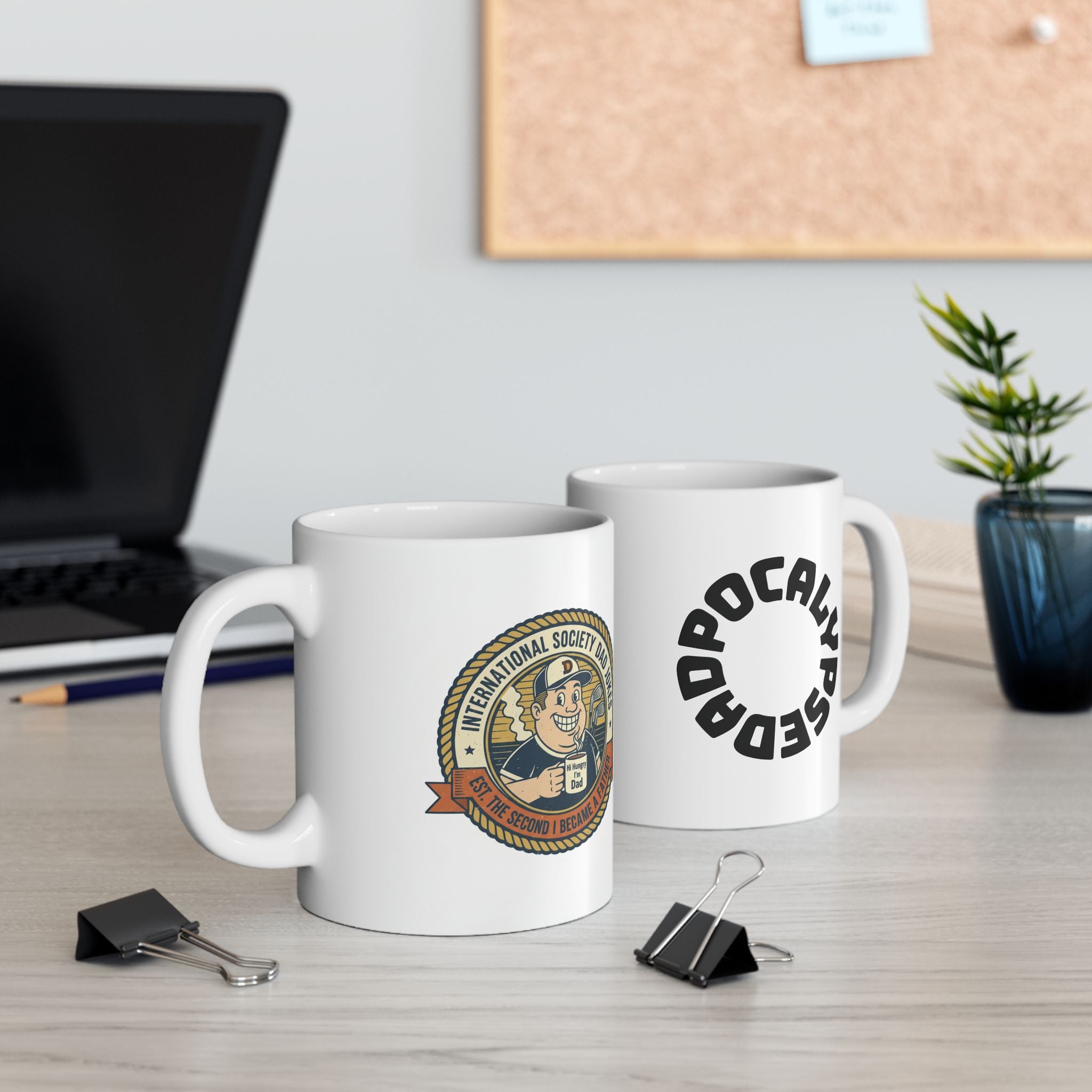Official International Society Dad Jokes Mug | Vintage Coffee Cup Gift | Dadpocalypse Gear