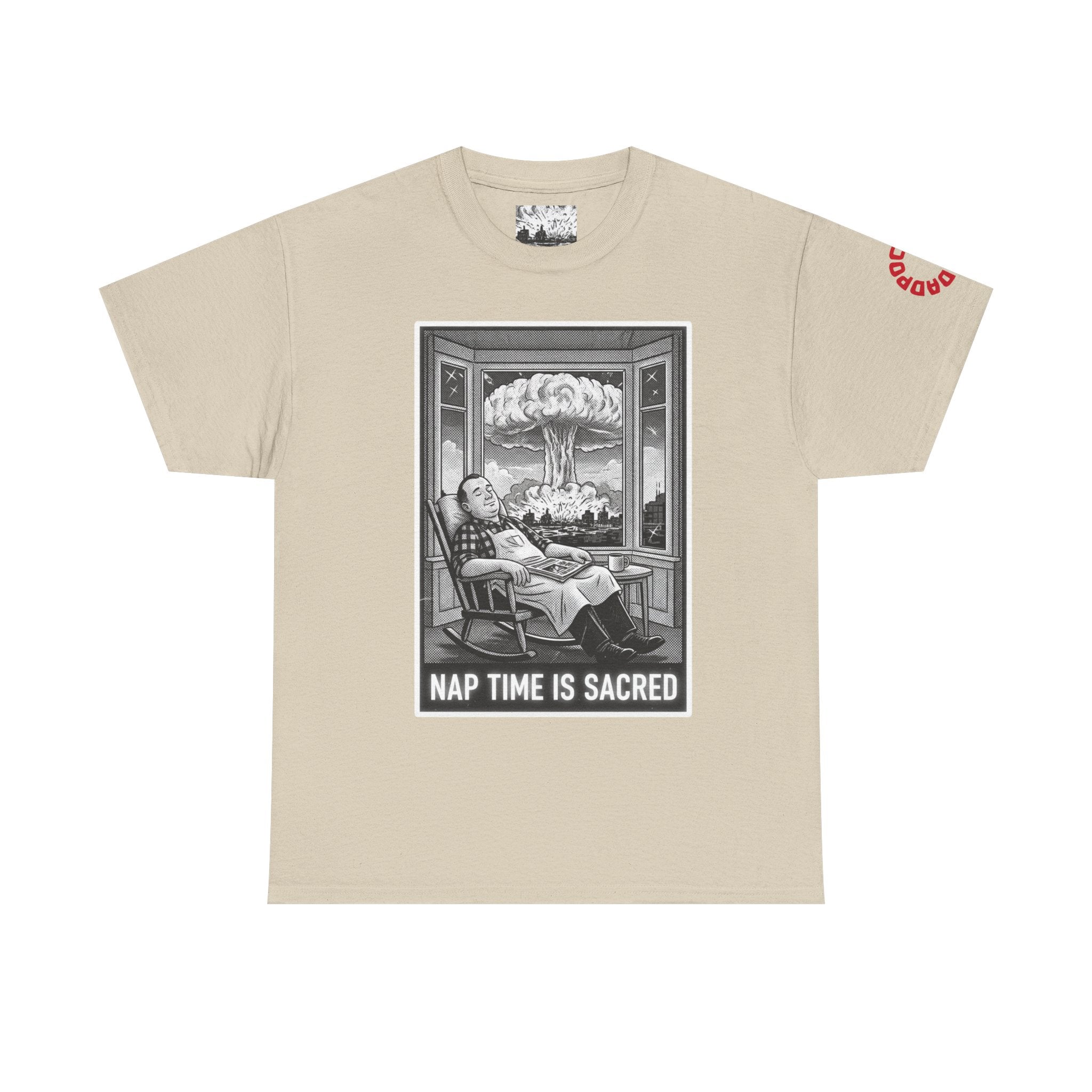 Nap Time Is Sacred T-Shirt | retro Dad Apocalypse Humor Tee | Dadpocalypse Gear